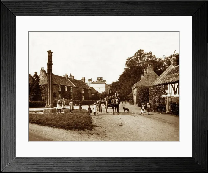 Framed Print : Aldborough, Northumberland, Victorian period Framed Print : Aldborough, Northumberland, Victorian period