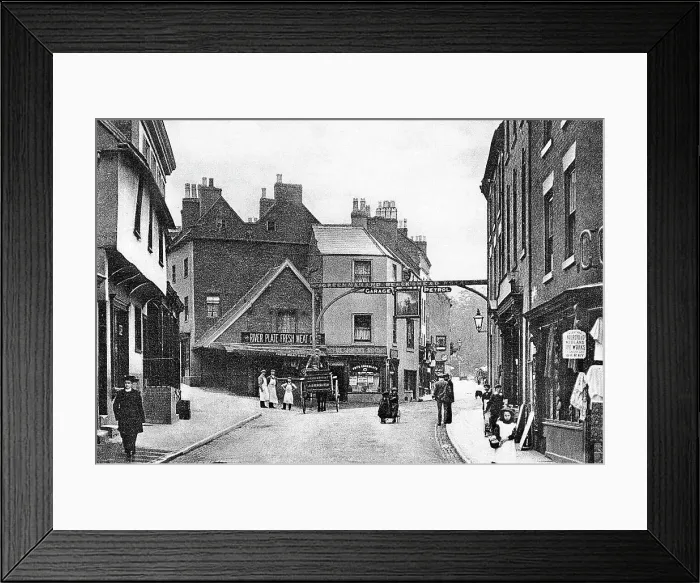 Framed Print : Ashbourne St. John Street early 1900s Framed Print : Ashbourne St. John Street early 1900s