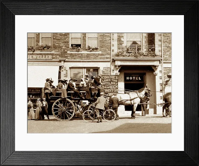 Framed Print : Ambleside Queen's Hotel Victorian period Framed Print : Ambleside Queen's Hotel Victorian period