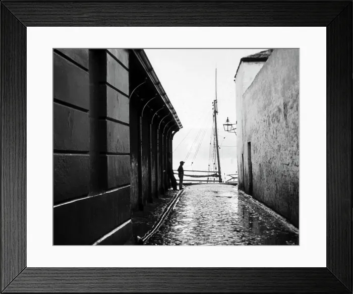 Framed Print : Appledore Bride Street Victorian period Framed Print : Appledore Bride Street Victorian period