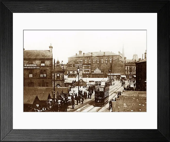 Framed Print : Barnsley May Day Green early 1900s Framed Print : Barnsley May Day Green early 1900s