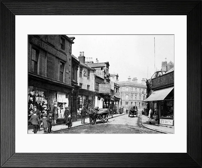 Framed Print : Barnsley Queen Street early 1900s Framed Print : Barnsley Queen Street early 1900s
