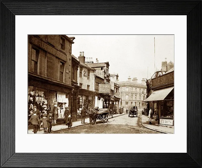 Framed Print : Barnsley Queen Street early 1900s Framed Print : Barnsley Queen Street early 1900s