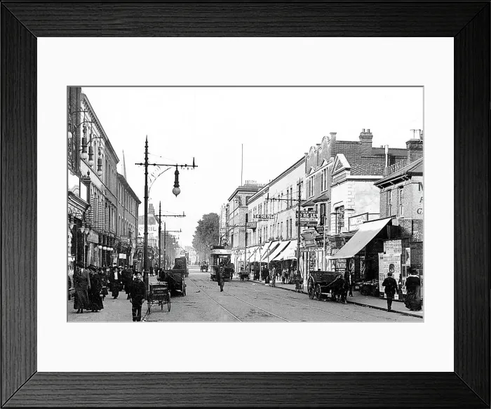 Framed Print : West Croydon London Road early 1900s Framed Print : West Croydon London Road early 1900s