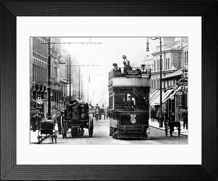 Framed Print : Croydon George Street early 1900s Framed Print : Croydon George Street early 1900s
