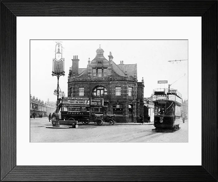 Framed Print : Croydon Red Deer Pub early 1900s Framed Print : Croydon Red Deer Pub early 1900s