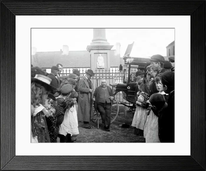 Framed Print : A street dentist at Ballyclare May Fair in 1883 Framed Print : A street dentist at Ballyclare May Fair in 1883