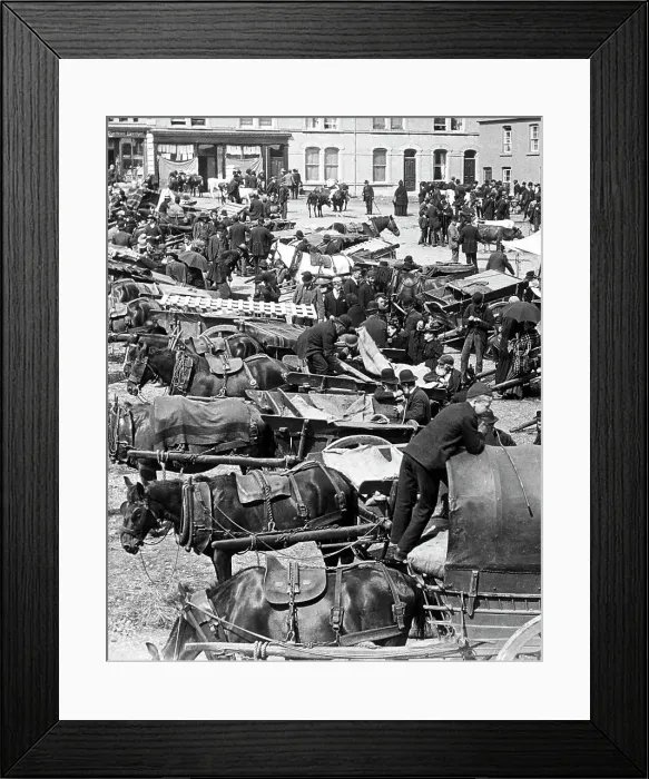 Framed Print : Ballyclare May Fair Victorian period Framed Print : Ballyclare May Fair Victorian period