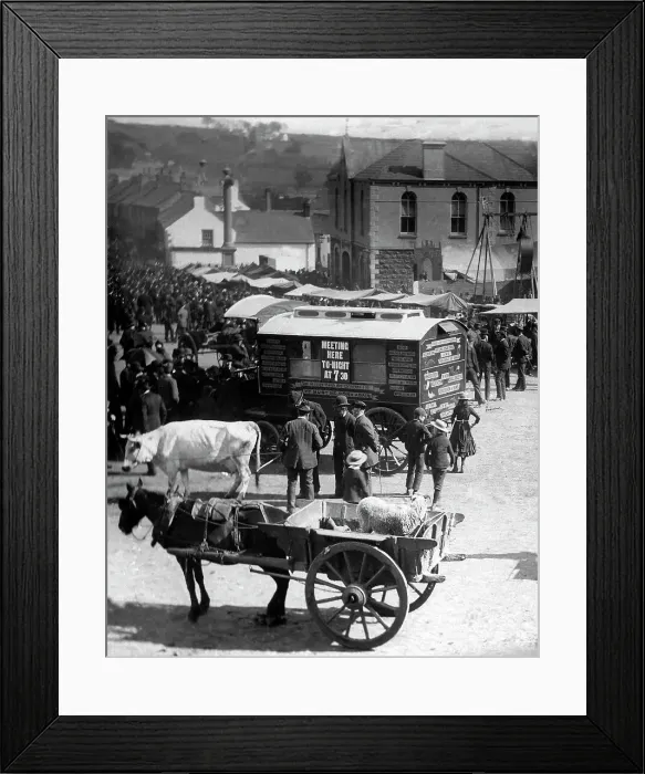Framed Print : Ballyclare May Fair Victorian period Framed Print : Ballyclare May Fair Victorian period