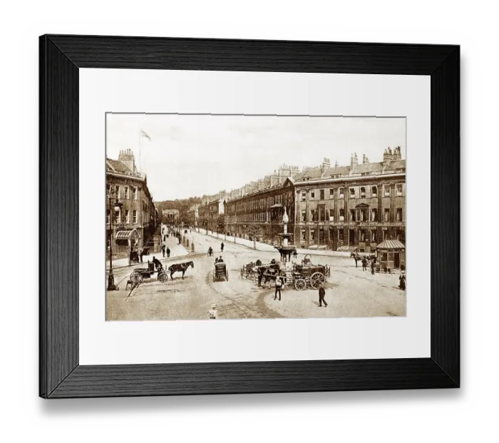 Framed Print : Market Street, Bacup, early 1900s Framed Print : Market Street, Bacup, early 1900s
