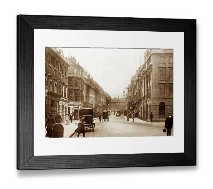 Framed Print : Bath Milsom Street early 1900s Framed Print : Bath Milsom Street early 1900s