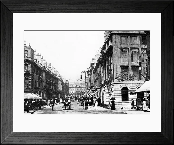 Framed Print : Bath Milsom Street early 1900s Framed Print : Bath Milsom Street early 1900s