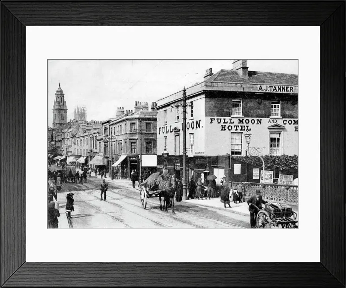 Framed Print : Bath Southgate Street early 1900s Framed Print : Bath Southgate Street early 1900s