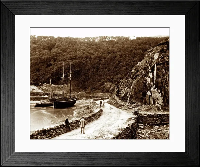 Framed Print : Aberamffra Harbour, Wales, in the 1860s Framed Print : Aberamffra Harbour, Wales, in the 1860s