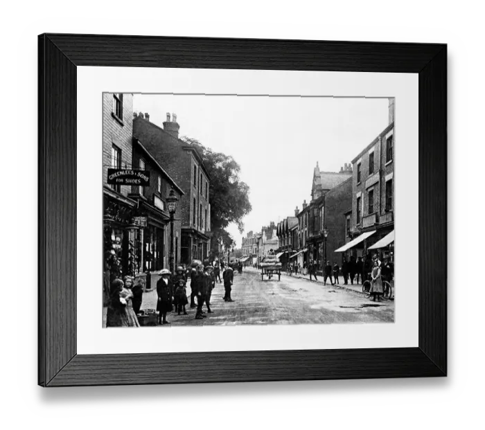 Framed Print : Beeston High Road near Nottingham Edwardian period Framed Print : Beeston High Road near Nottingham Edwardian period