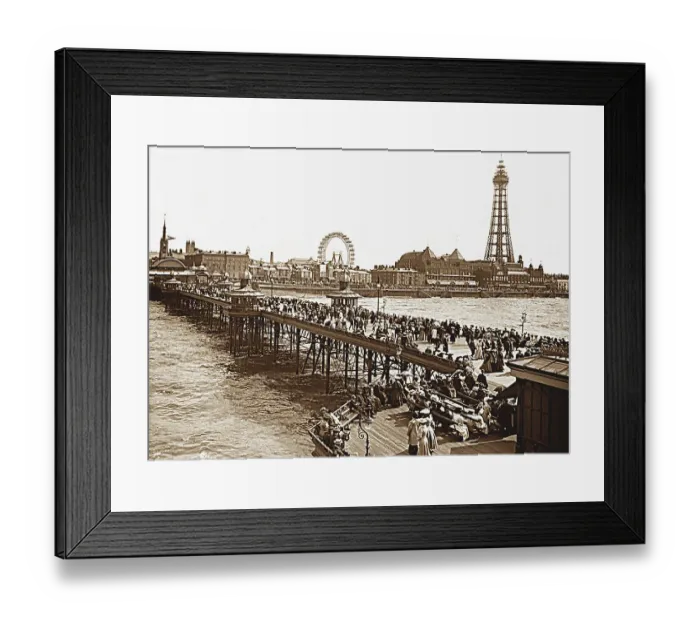 Framed Print : Blackpool from a pier Framed Print : Blackpool from a pier