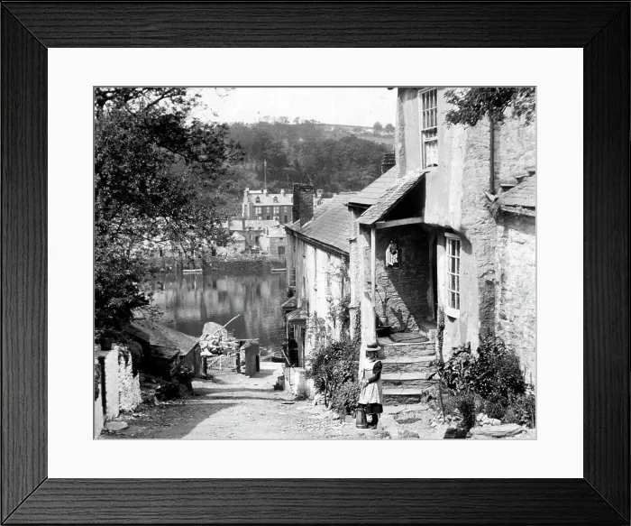 Framed Print : Bodinnick to Fowey Ferry Victorian period Framed Print : Bodinnick to Fowey Ferry Victorian period