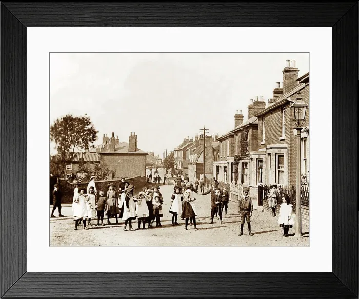Framed Print : Spring Road, Brightlingsea, Victorian period Framed Print : Spring Road, Brightlingsea, Victorian period
