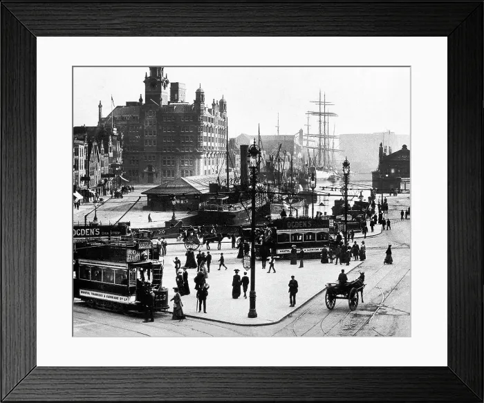 Framed Print : St. Augustine's Bridge Bristol Edwardian period Framed Print : St. Augustine's Bridge Bristol Edwardian period