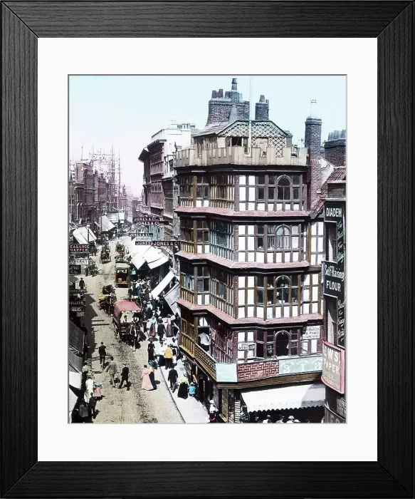 Framed Print : Wine Street, Bristol, Victorian period Framed Print : Wine Street, Bristol, Victorian period