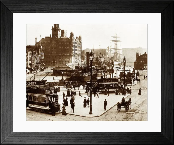 Framed Print : St. Augustine's Bridge, Bristol early 1900s Framed Print : St. Augustine's Bridge, Bristol early 1900s