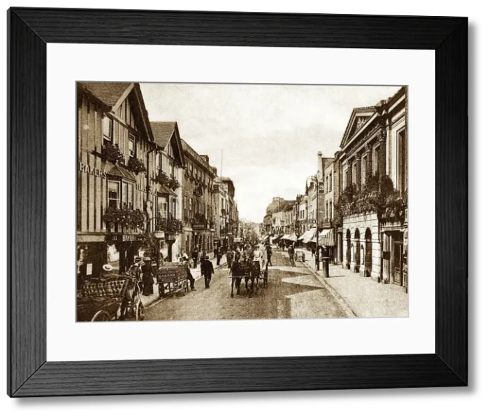 Framed Print : Canterbury The Parade early 1900s Framed Print : Canterbury The Parade early 1900s