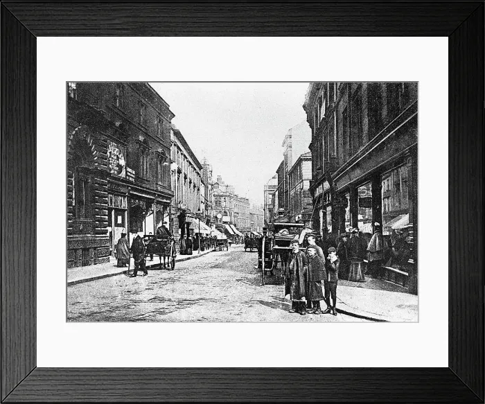 Framed Print : Leeds Commercial Street early 1900s Framed Print : Leeds Commercial Street early 1900s