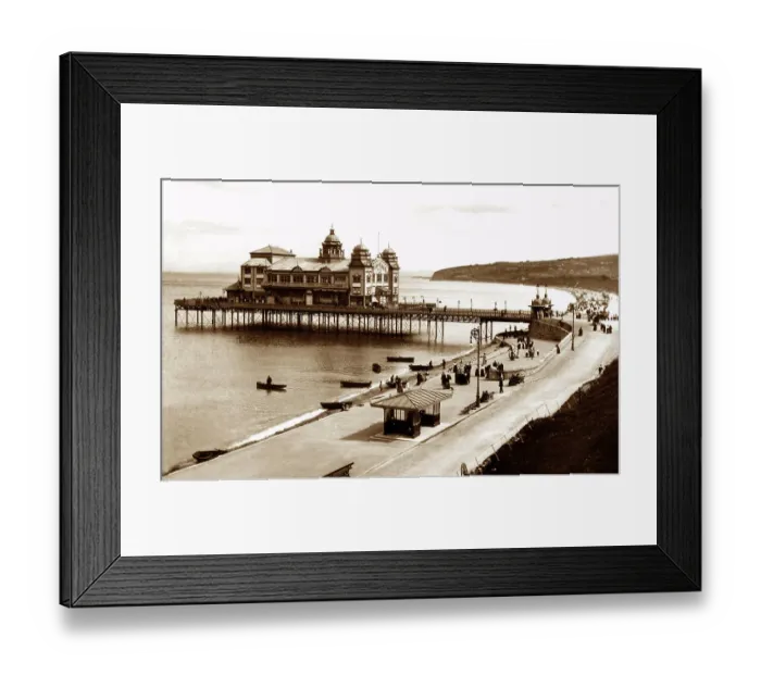 Framed Print : Colwyn Bay Pier, Victorian period Framed Print : Colwyn Bay Pier, Victorian period