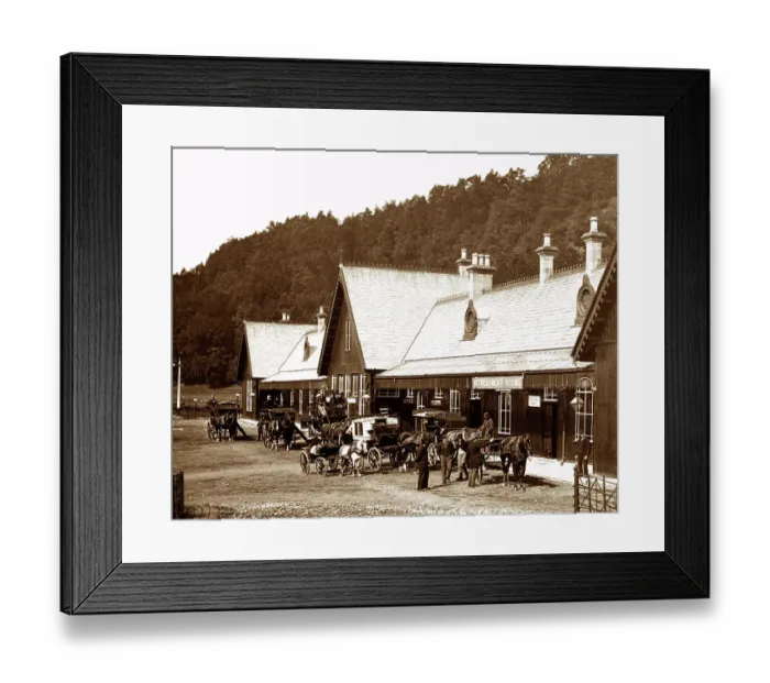 Framed Print : Callander Railway Station, Scotland, Victorian period