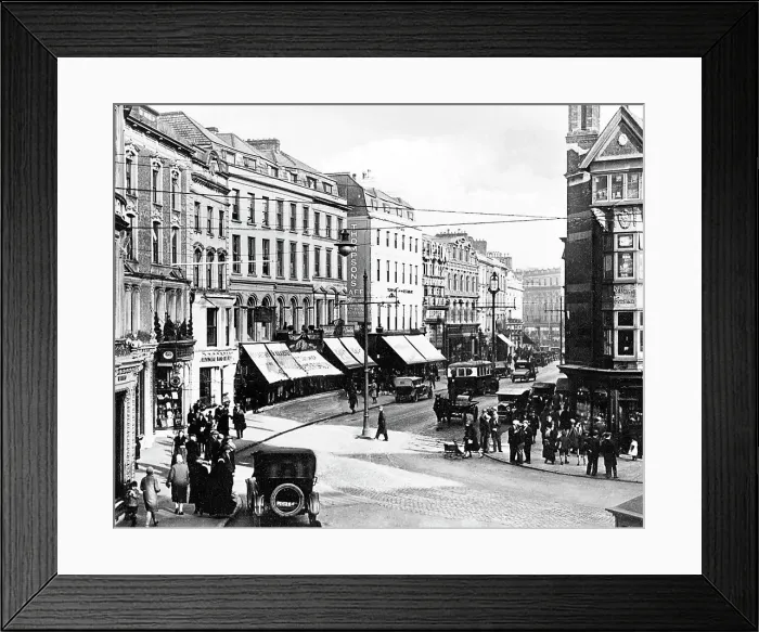 Framed Print : Patrick Street, Cork, Ireland, early 1900s Framed Print : Patrick Street, Cork, Ireland, early 1900s