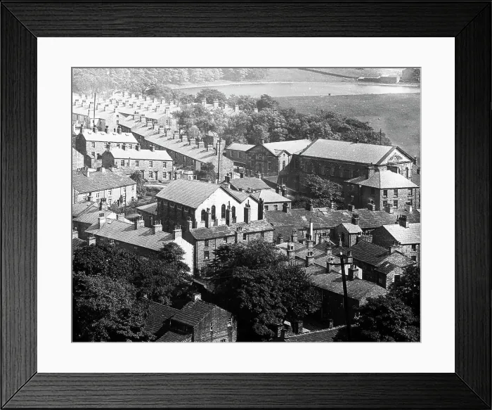 Framed Print : Panorama of Crawshawbooth, Rossendale, early 1900s Framed Print : Panorama of Crawshawbooth, Rossendale, early 1900s