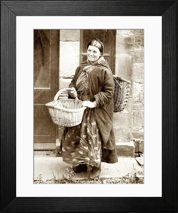 Framed Print : Cullercoats fishwife Framed Print : Cullercoats fishwife