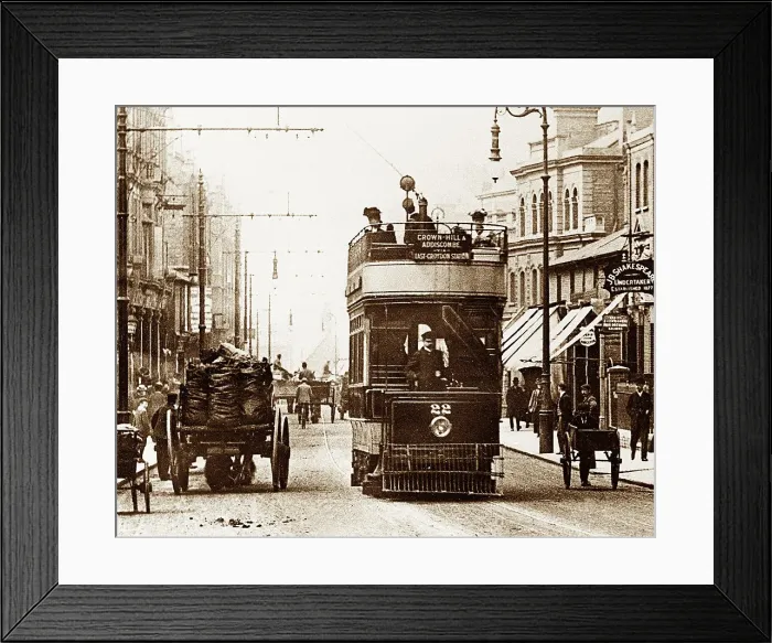 Framed Print : George Street, Croydon, early 1900s Framed Print : George Street, Croydon, early 1900s
