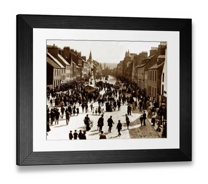 Framed Print : Dunbar Lifeboat Day, early 1900s Framed Print : Dunbar Lifeboat Day, early 1900s