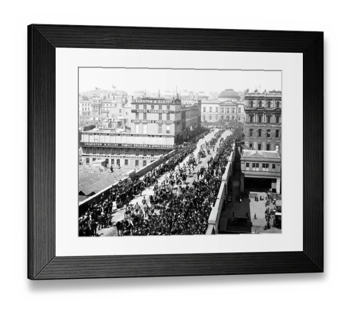 Framed Print : Lord High Commissioner's Parade, Edinburgh, Victorian period Framed Print : Lord High Commissioner's Parade, Edinburgh, Victorian period