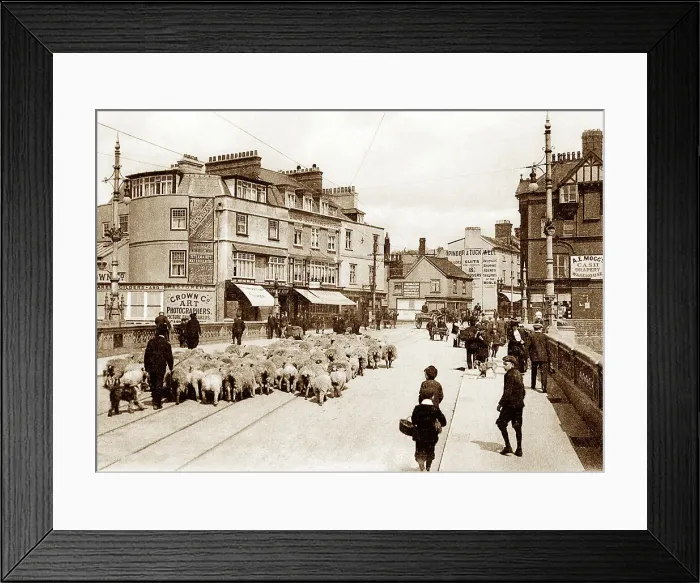 Framed Print : Exeter Exe Bridge early 1900s Framed Print : Exeter Exe Bridge early 1900s