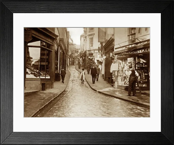Framed Print : Folkestone, High Street Framed Print : Folkestone, High Street