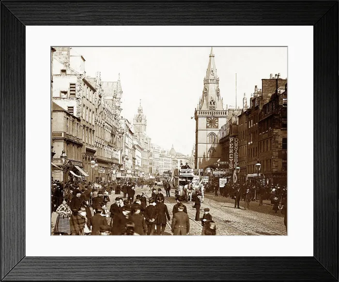 Framed Print : Trongate, Glasgow, Victorian period Framed Print : Trongate, Glasgow, Victorian period