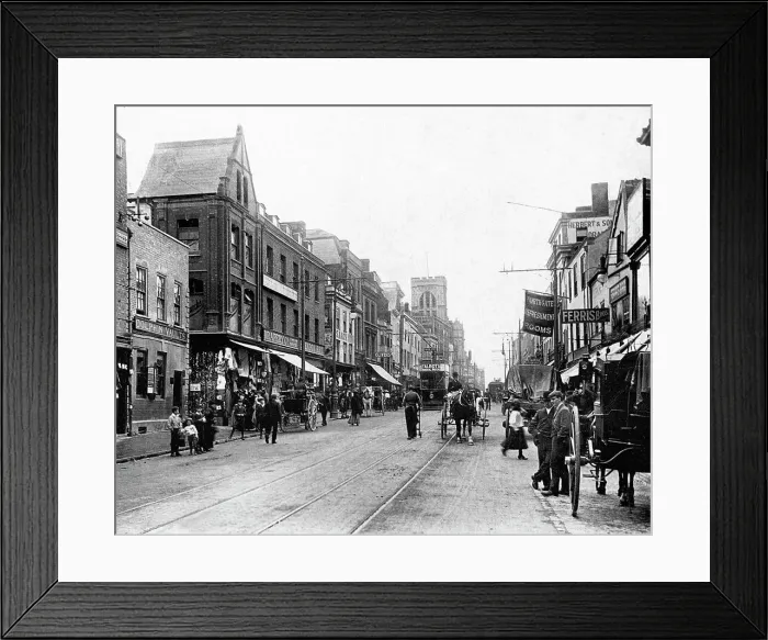 Framed Print : Northgate Gloucester Edwardian period Framed Print : Northgate Gloucester Edwardian period