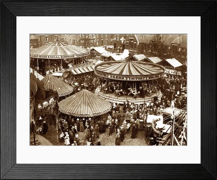 Framed Print : Grimsby Fair, early 1900s Framed Print : Grimsby Fair, early 1900s