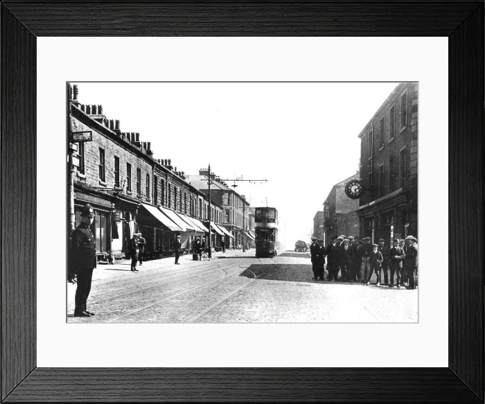 Framed Print : Haslingden Manchester Road early 1900s Framed Print : Haslingden Manchester Road early 1900s