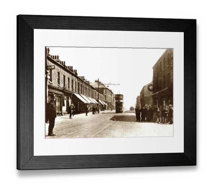 Framed Print : Haslingden Manchester Road early 1900s Framed Print : Haslingden Manchester Road early 1900s