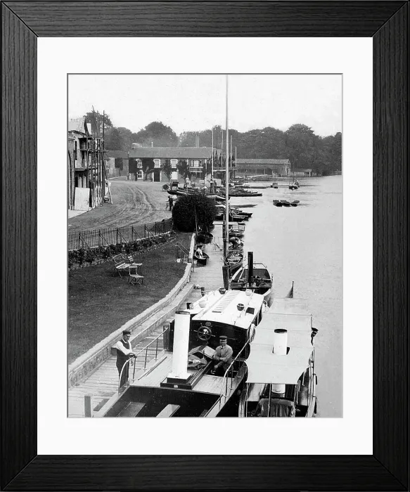 Framed Print : Henley-on-Thames from the Bridge Victorian period Framed Print : Henley-on-Thames from the Bridge Victorian period