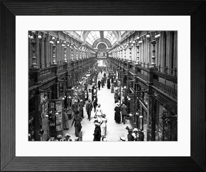 Framed Print : Great Western Arcade, Birmingham early 1900's Framed Print : Great Western Arcade, Birmingham early 1900's