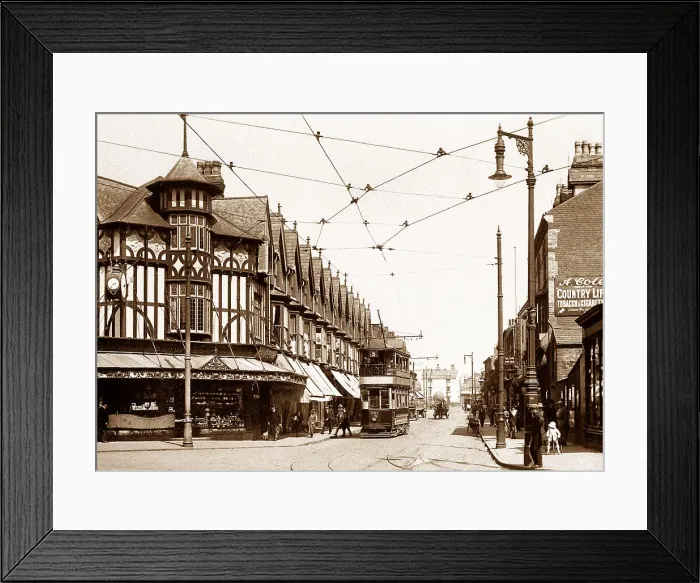 Framed Print : Handsworth Villa Road Birmingham early 1900s Framed Print : Handsworth Villa Road Birmingham early 1900s