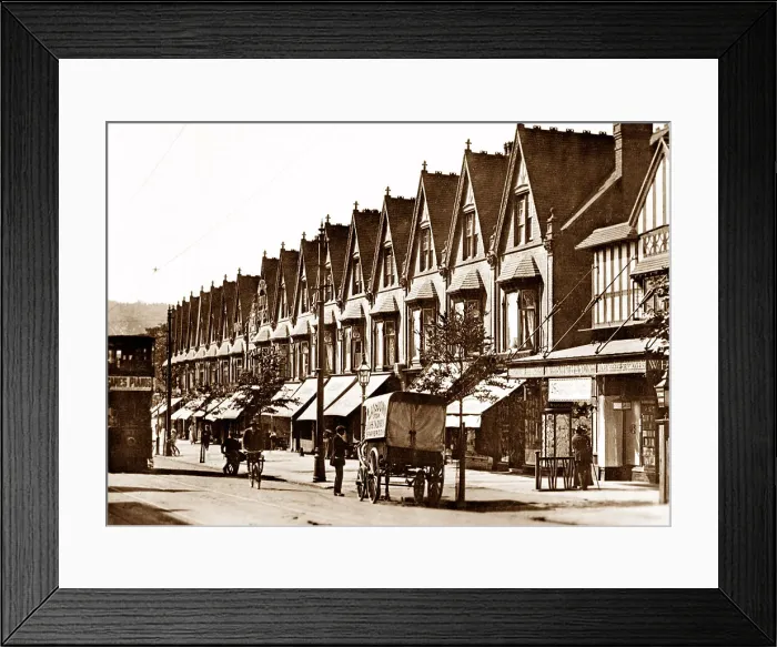 Framed Print : Moseley The Parade Birmingham early 1900s Framed Print : Moseley The Parade Birmingham early 1900s