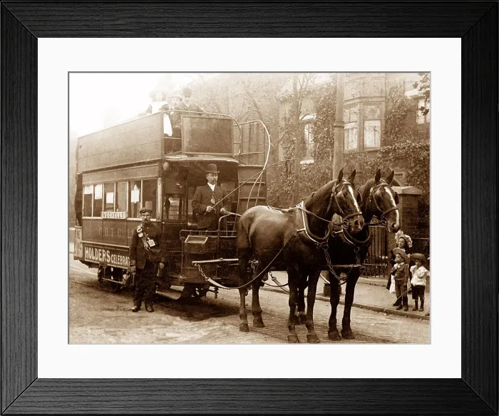 Framed Print : Birmingham Nechells Last Horse Tram 30th September 1906 Framed Print : Birmingham Nechells Last Horse Tram 30th September 1906