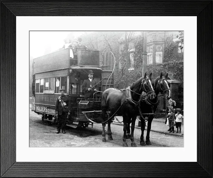 Framed Print : Last horse tram in Nechells, Birmingham 30th September 1906 Framed Print : Last horse tram in Nechells, Birmingham 30th September 1906
