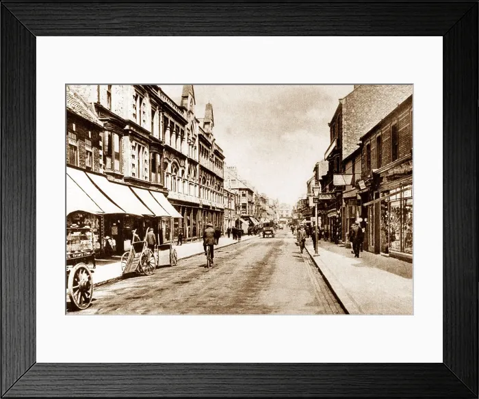 Framed Print : Bishop Auckland Newgate Street early 1900s Framed Print : Bishop Auckland Newgate Street early 1900s