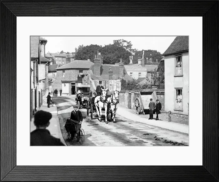 Framed Print : South Street, Bishops Stortford early 1900's Framed Print : South Street, Bishops Stortford early 1900's